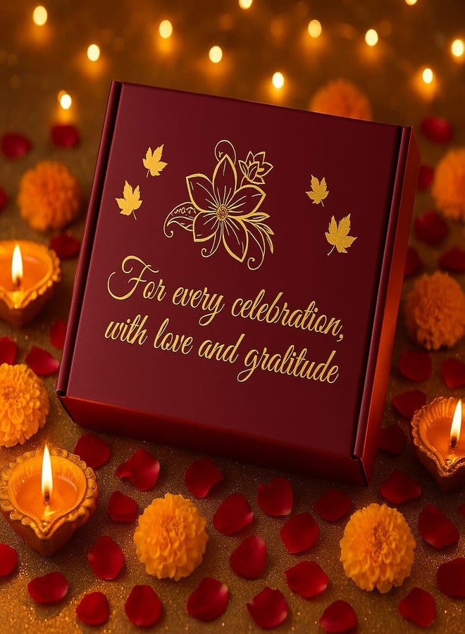 CentraLit علبة هدايا سنتراليت، حامل شموع كريستالي، حامل شموع صغيرة لتزيين المنزل، أضواء زينة ديوالي، قطع مركزية لتزيين طاولات حفلات الزفاف والمنزل (علبة هدايا واحدة) - Image 4